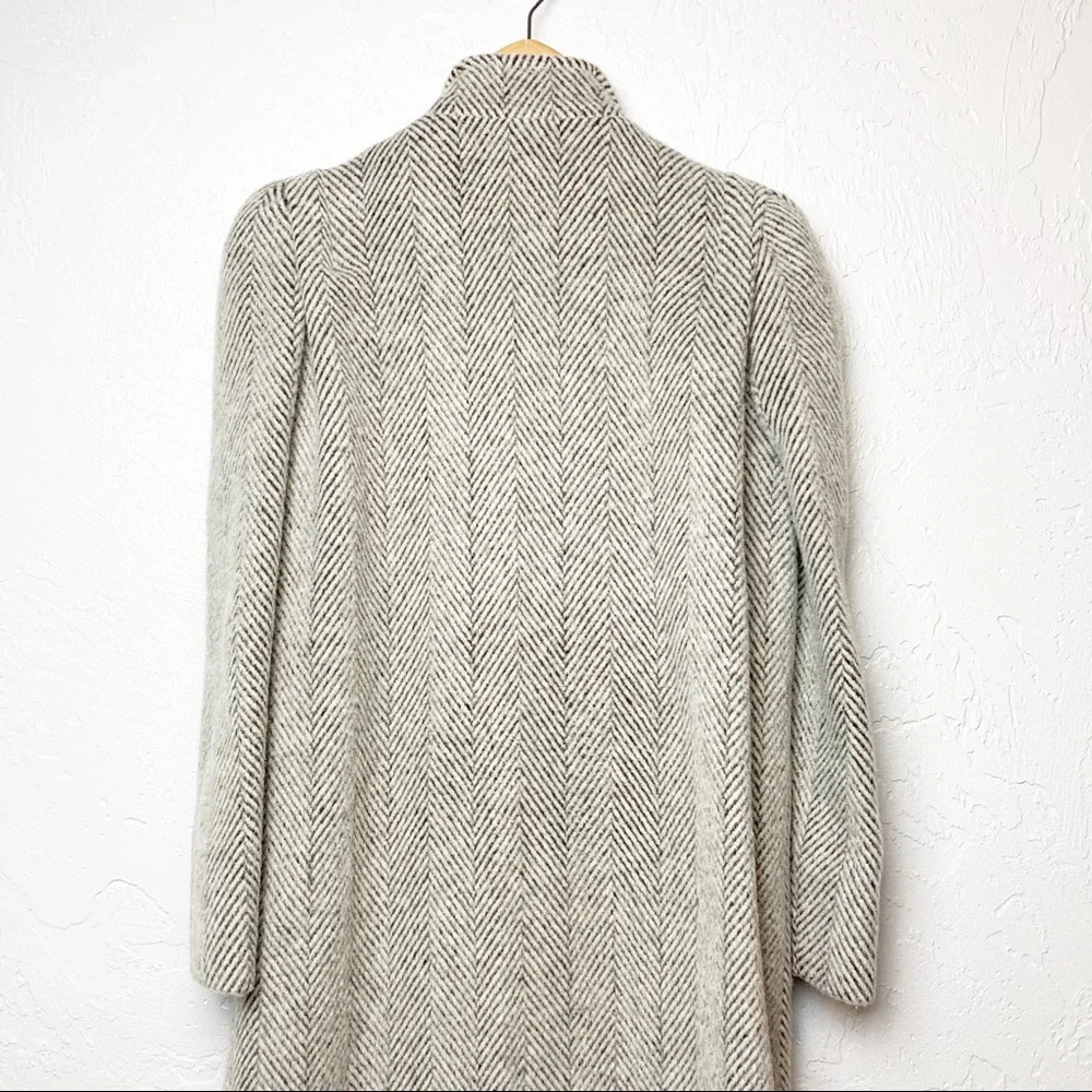 Pavilion petite grey and cream tweed wool coat - Picture 9 of 9